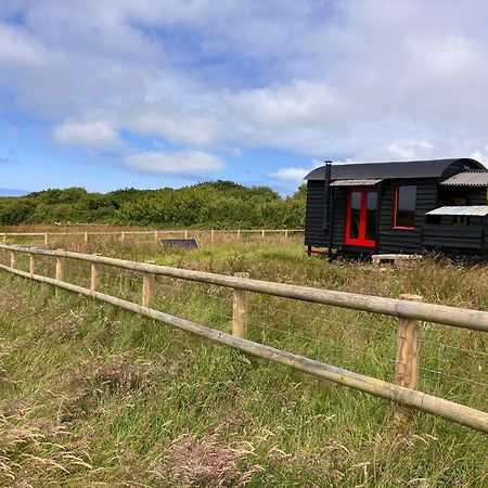 Shepherds Hut In A Private Meadow With Sea Views 哈特兰 外观 照片