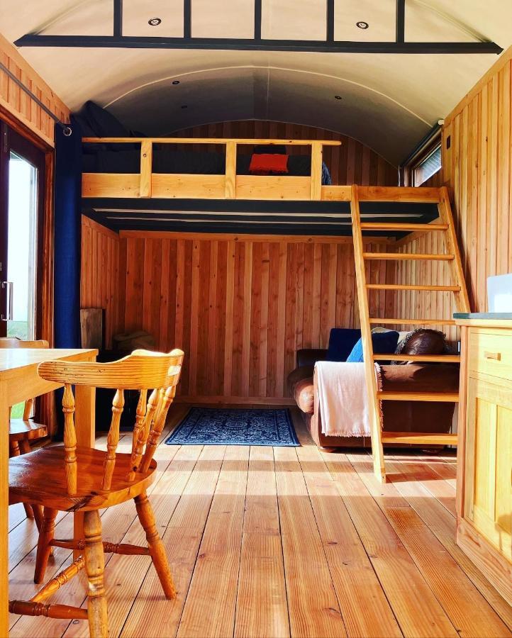 Shepherds Hut In A Private Meadow With Sea Views 哈特兰 外观 照片